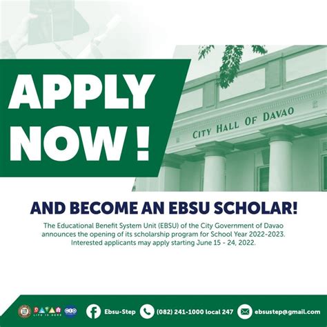 DAVAO CITY OPENS APPLICATION FOR .